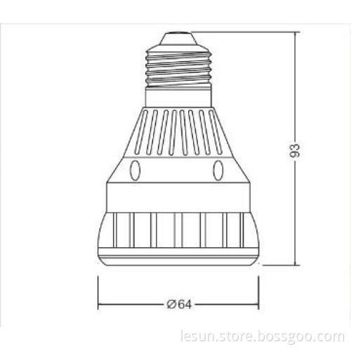 25W PAR20 led spotlight LC7120F